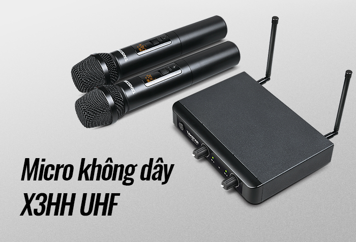 Phát hành Sản phẩm mới micro không dây X3HH UHF