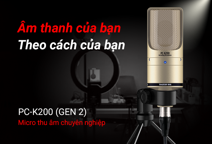 Ra mắt sản phẩm mới │ PC-K200 (GEN 2) Micro thu âm chuyên nghiệp