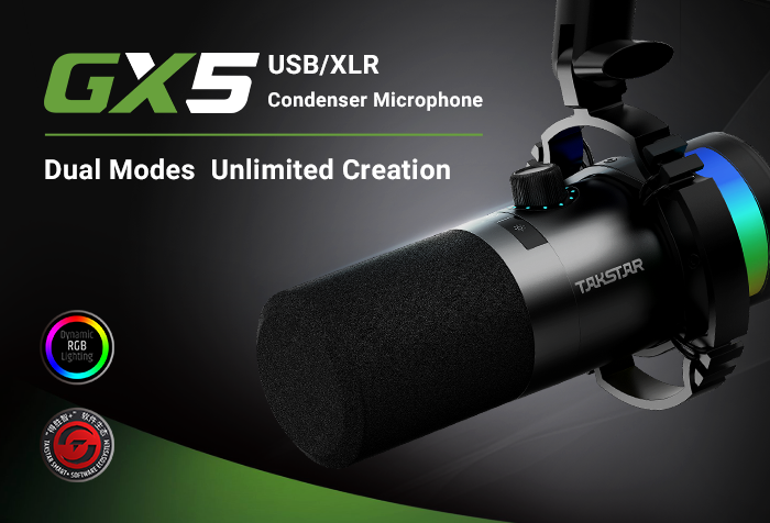 New Release | GX5 USB/XLR Condenser Microphone