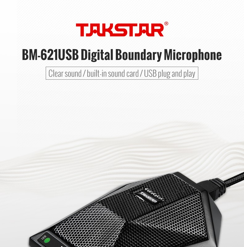 Takstar BM-630USB  USB Boundary Microphone, Plug & Play, 360