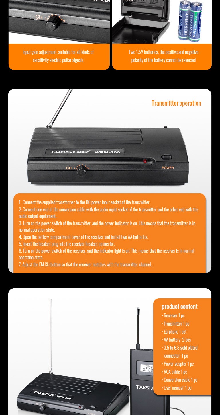 Takstar WPM-200 Integrated Application】Product Detail - Guangdong 